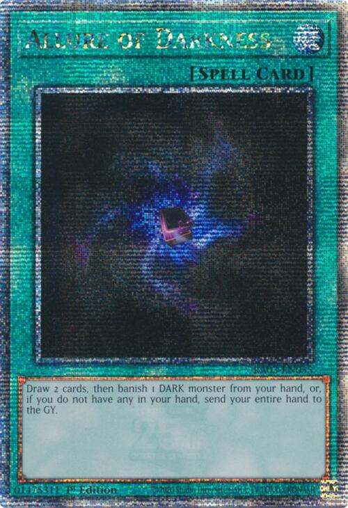 Allure of Darkness (Quarter Century Secret Rare) [RA03-EN055] Quarter Century Secret Rare | Exor Games Truro