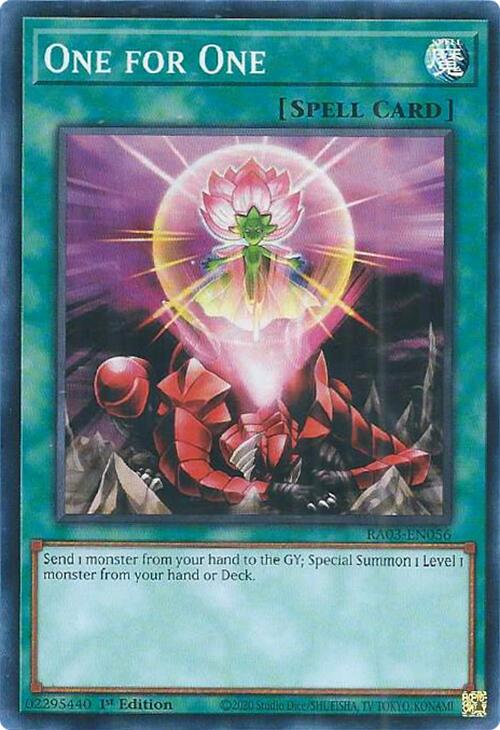 One for One [RA03-EN056] Super Rare | Exor Games Truro