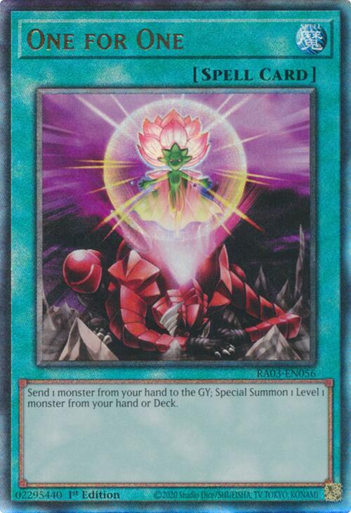 One for One (UTR) [RA03-EN056] Prismatic Ultimate Rare | Exor Games Truro