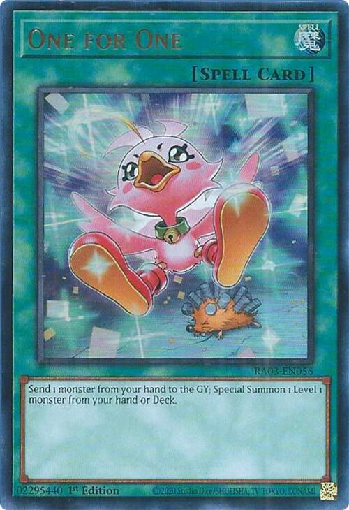 One for One (Alternate Art) (UR) [RA03-EN056] Ultra Rare | Exor Games Truro