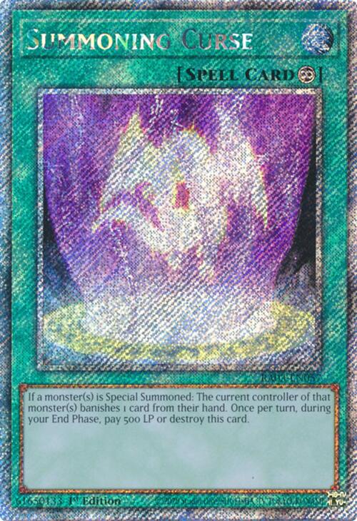 Summoning Curse (Platinum Secret Rare) [RA03-EN057] Platinum Secret Rare | Exor Games Truro