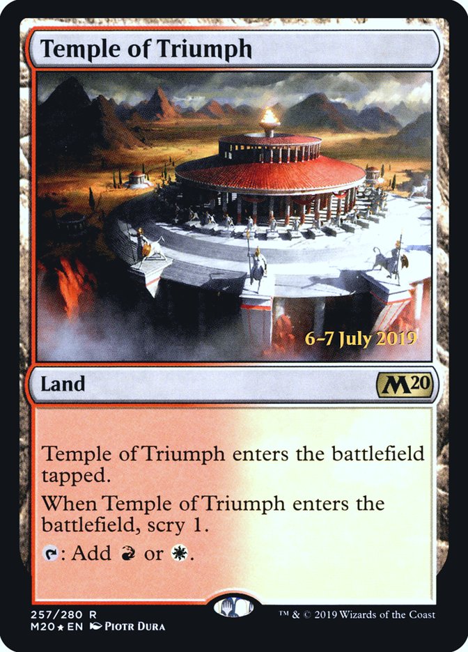 Temple of Triumph [Core Set 2020 Prerelease Promos] | Exor Games Truro