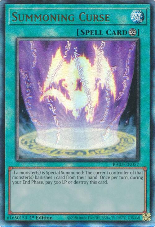 Summoning Curse (UTR) [RA03-EN057] Prismatic Ultimate Rare | Exor Games Truro