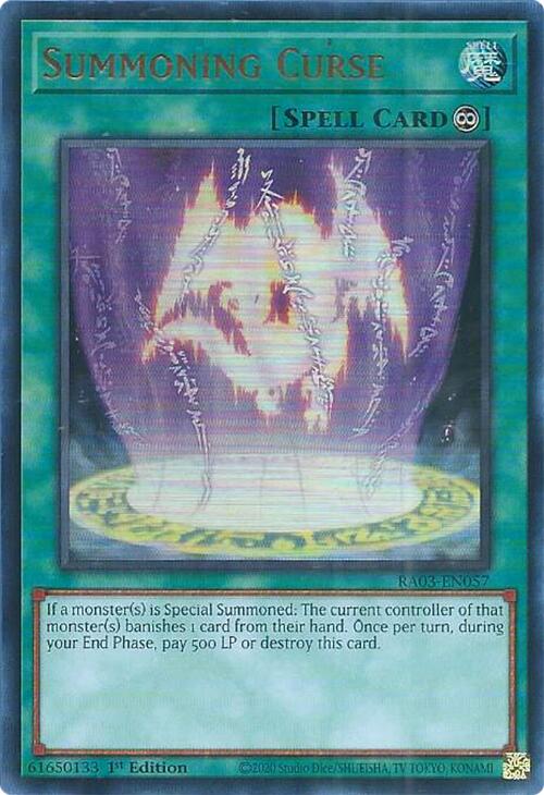 Summoning Curse (UR) [RA03-EN057] Ultra Rare | Exor Games Truro