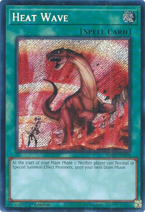 Heat Wave (Secret Rare) [RA03-EN058] Secret Rare | Exor Games Truro