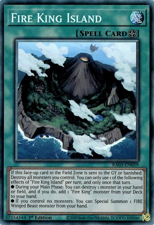 Fire King Island (CR) [RA03-EN059] Prismatic Collector's Rare | Exor Games Truro
