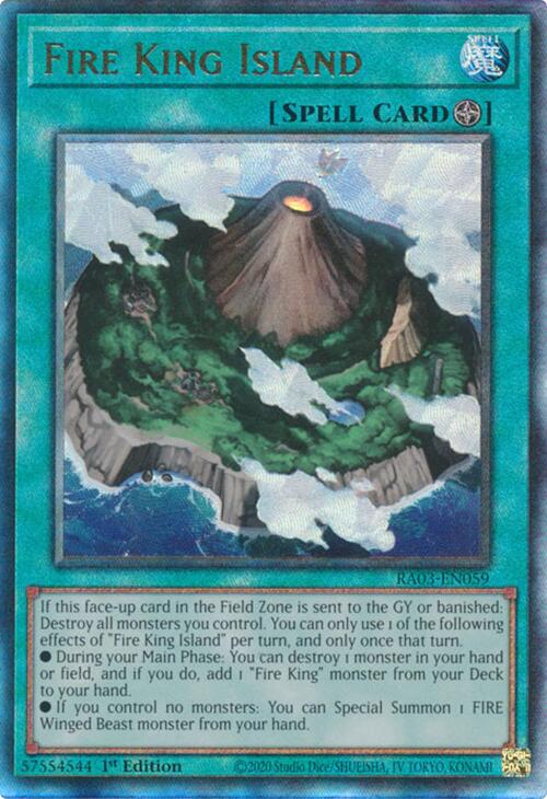 Fire King Island (UTR) [RA03-EN059] Prismatic Ultimate Rare | Exor Games Truro