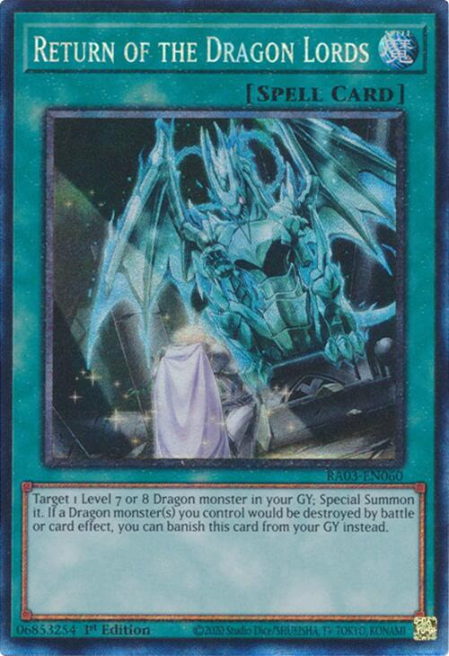 Return of the Dragon Lords (CR) [RA03-EN060] Prismatic Collector's Rare | Exor Games Truro