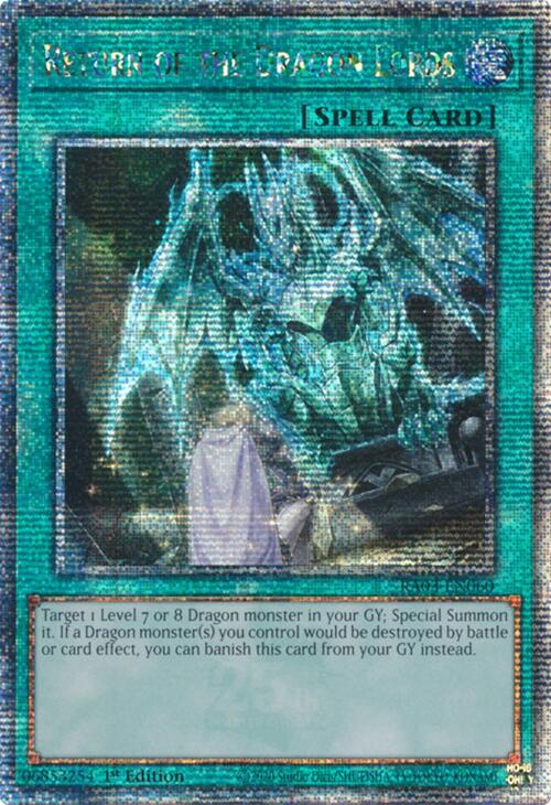 Return of the Dragon Lords (Quarter Century Secret Rare) [RA03-EN060] Quarter Century Secret Rare | Exor Games Truro
