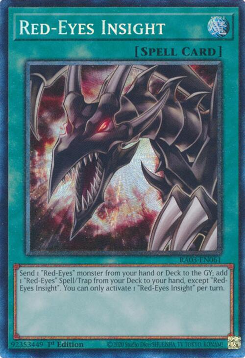 Red-Eyes Insight (CR) [RA03-EN061] Prismatic Collector's Rare | Exor Games Truro