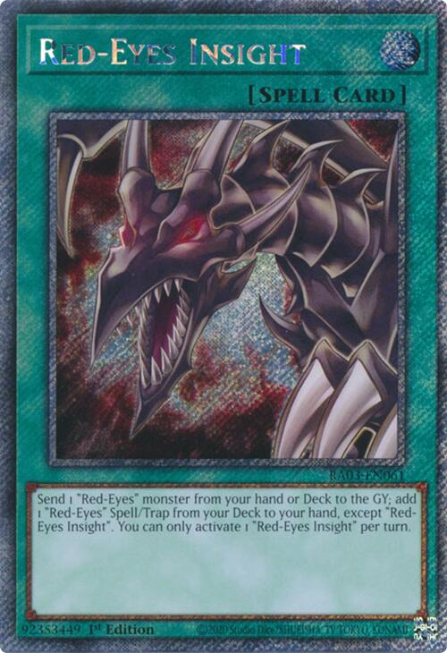 Red-Eyes Insight (Platinum Secret Rare) [RA03-EN061] Platinum Secret Rare | Exor Games Truro