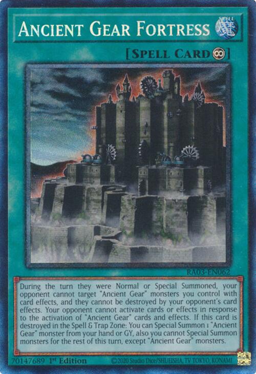 Ancient Gear Fortress (CR) [RA03-EN062] Prismatic Collector's Rare | Exor Games Truro