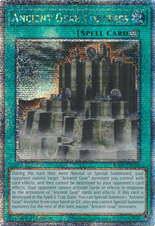 Ancient Gear Fortress (Quarter Century Secret Rare) [RA03-EN062] Quarter Century Secret Rare | Exor Games Truro