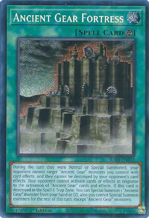 Ancient Gear Fortress (Secret Rare) [RA03-EN062] Secret Rare | Exor Games Truro