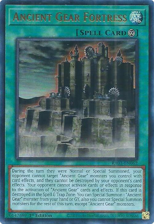 Ancient Gear Fortress (UR) [RA03-EN062] Ultra Rare | Exor Games Truro