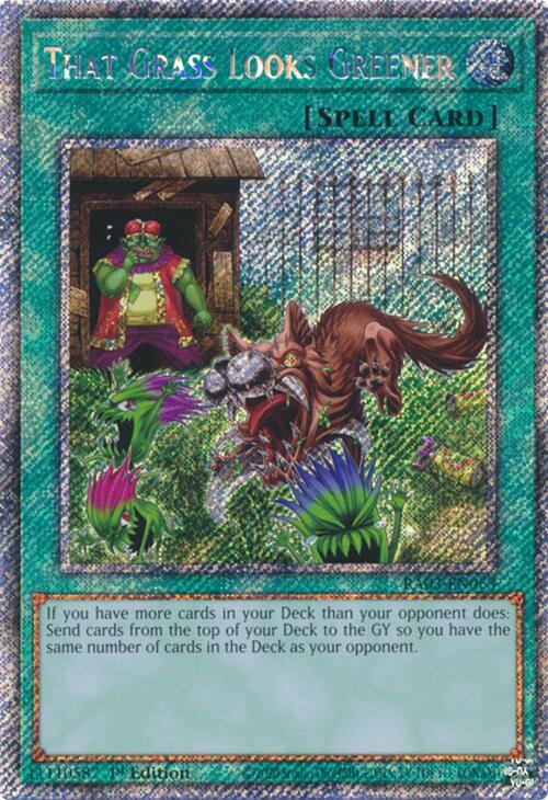 That Grass Looks Greener (Platinum Secret Rare) [RA03-EN063] Platinum Secret Rare | Exor Games Truro