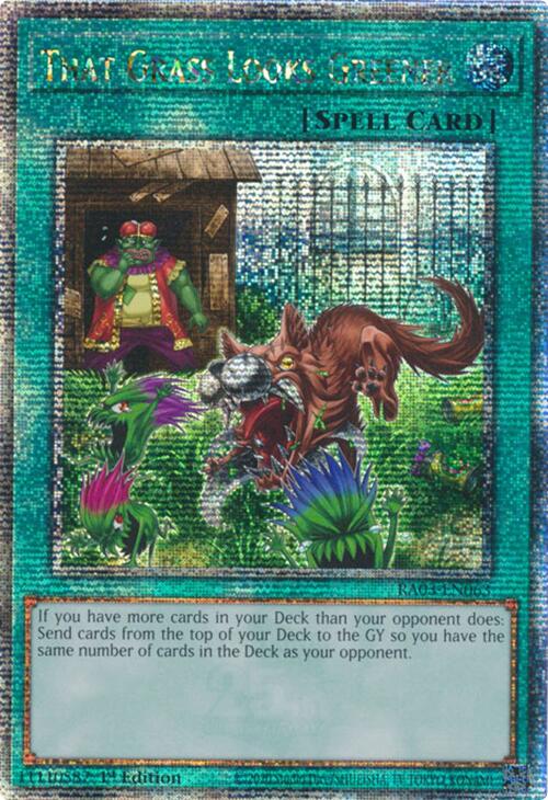 That Grass Looks Greener (Quarter Century Secret Rare) [RA03-EN063] Quarter Century Secret Rare | Exor Games Truro