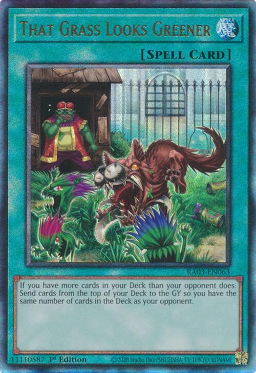 That Grass Looks Greener (UTR) [RA03-EN063] Prismatic Ultimate Rare | Exor Games Truro