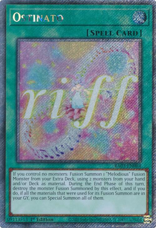 Ostinato (Platinum Secret Rare) [RA03-EN064] Platinum Secret Rare | Exor Games Truro