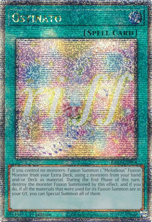 Ostinato (Quarter Century Secret Rare) [RA03-EN064] Quarter Century Secret Rare | Exor Games Truro