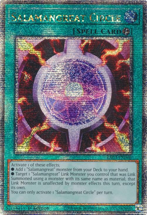 Salamangreat Circle (Quarter Century Secret Rare) [RA03-EN066] Quarter Century Secret Rare | Exor Games Truro