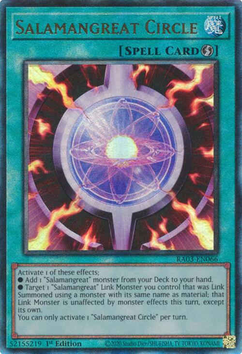 Salamangreat Circle (UTR) [RA03-EN066] Prismatic Ultimate Rare | Exor Games Truro