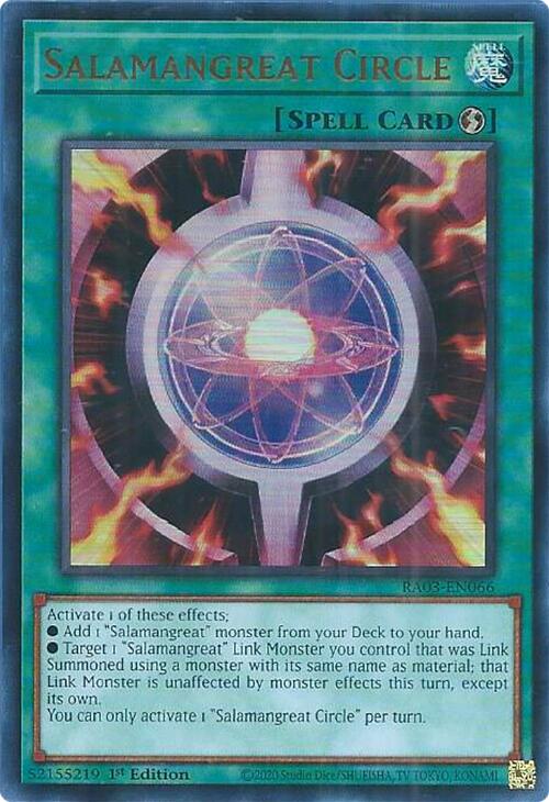 Salamangreat Circle (UR) [RA03-EN066] Ultra Rare | Exor Games Truro