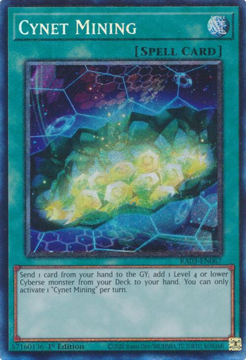 Cynet Mining (CR) [RA03-EN067] Prismatic Collector's Rare | Exor Games Truro