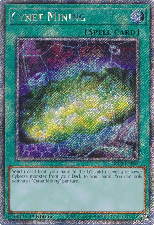 Cynet Mining (Platinum Secret Rare) [RA03-EN067] Platinum Secret Rare | Exor Games Truro