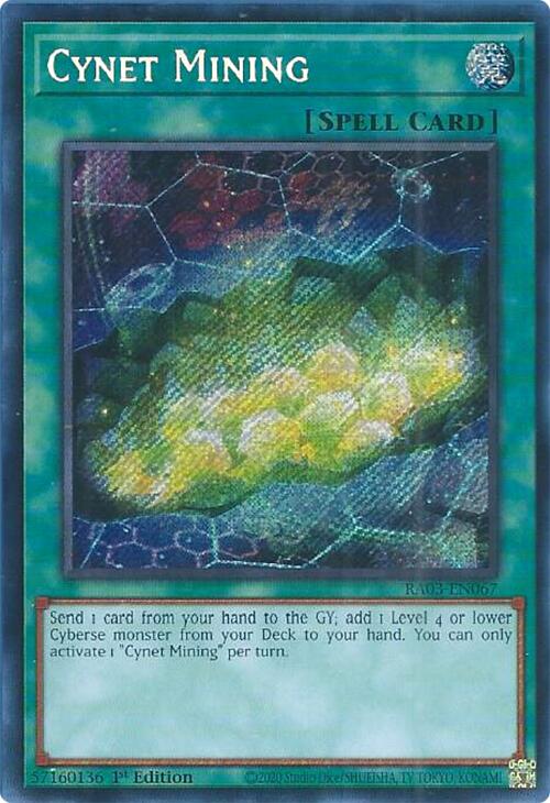 Cynet Mining (Secret Rare) [RA03-EN067] Secret Rare | Exor Games Truro