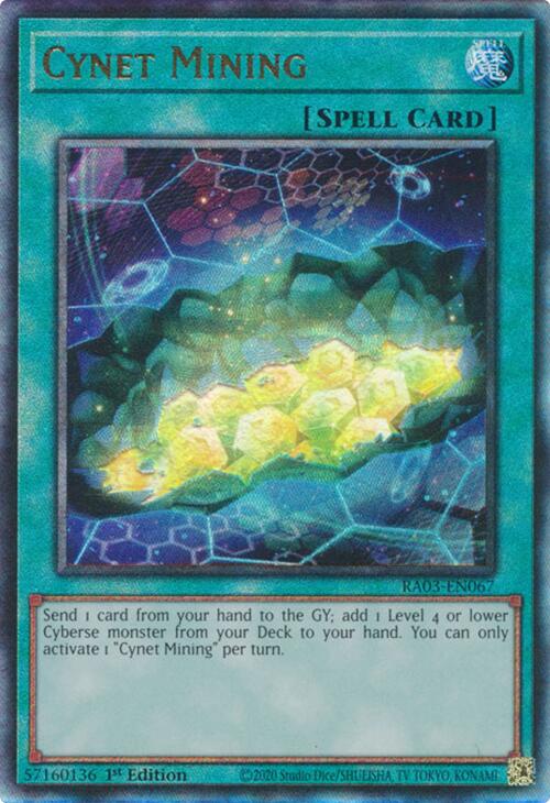 Cynet Mining (UTR) [RA03-EN067] Prismatic Ultimate Rare | Exor Games Truro