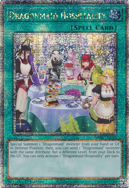 Dragonmaid Hospitality (Alternate Art) (Quarter Century Secret Rare) [RA03-EN068] Quarter Century Secret Rare | Exor Games Truro