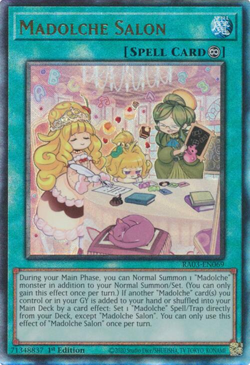 Madolche Salon (UTR) [RA03-EN069] Prismatic Ultimate Rare | Exor Games Truro