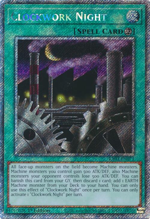 Clockwork Night (Platinum Secret Rare) [RA03-EN071] Platinum Secret Rare | Exor Games Truro