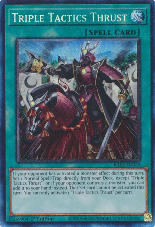 Triple Tactics Thrust (CR) [RA03-EN072] Prismatic Collector's Rare | Exor Games Truro
