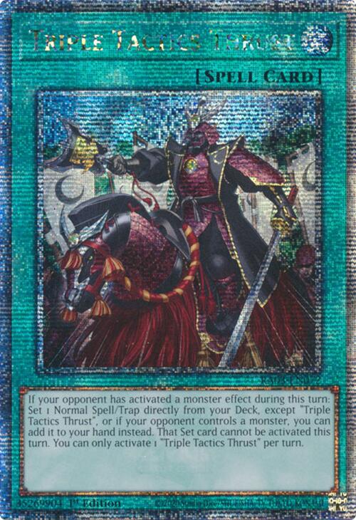 Triple Tactics Thrust (Quarter Century Secret Rare) [RA03-EN072] Quarter Century Secret Rare | Exor Games Truro