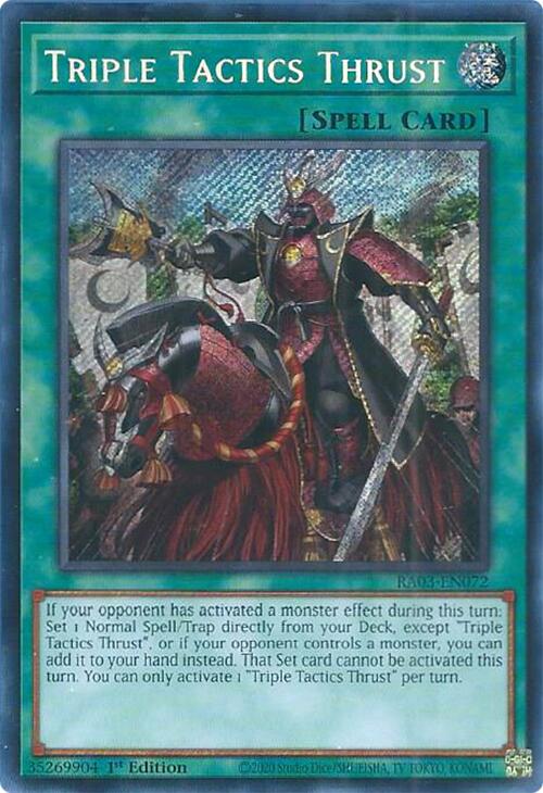 Triple Tactics Thrust (Secret Rare) [RA03-EN072] Secret Rare | Exor Games Truro