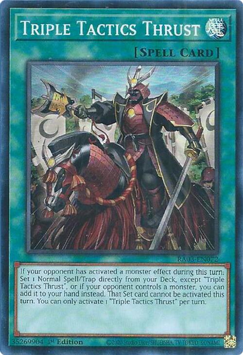 Triple Tactics Thrust [RA03-EN072] Super Rare | Exor Games Truro