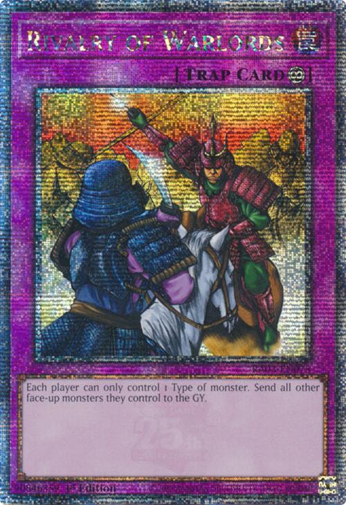 Rivalry of Warlords (Quarter Century Secret Rare) [RA03-EN075] Quarter Century Secret Rare | Exor Games Truro