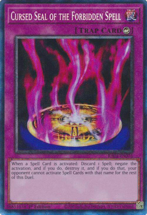 Cursed Seal of the Forbidden Spell (CR) [RA03-EN076] Prismatic Collector's Rare | Exor Games Truro