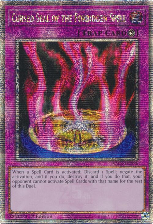 Cursed Seal of the Forbidden Spell (Quarter Century Secret Rare) [RA03-EN076] Quarter Century Secret Rare | Exor Games Truro