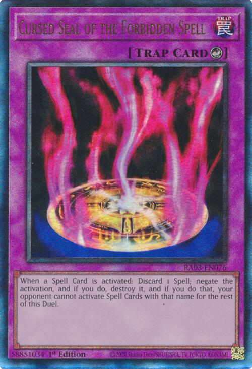 Cursed Seal of the Forbidden Spell (UTR) [RA03-EN076] Prismatic Ultimate Rare | Exor Games Truro