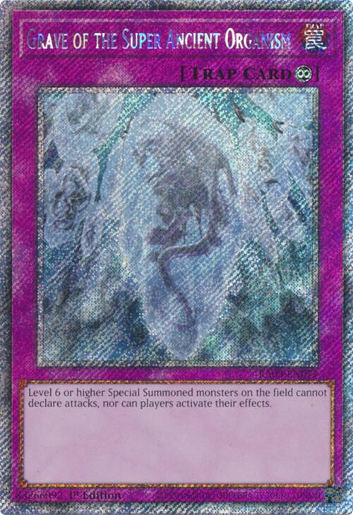 Grave of the Super Ancient Organism (Platinum Secret Rare) [RA03-EN077] Platinum Secret Rare | Exor Games Truro