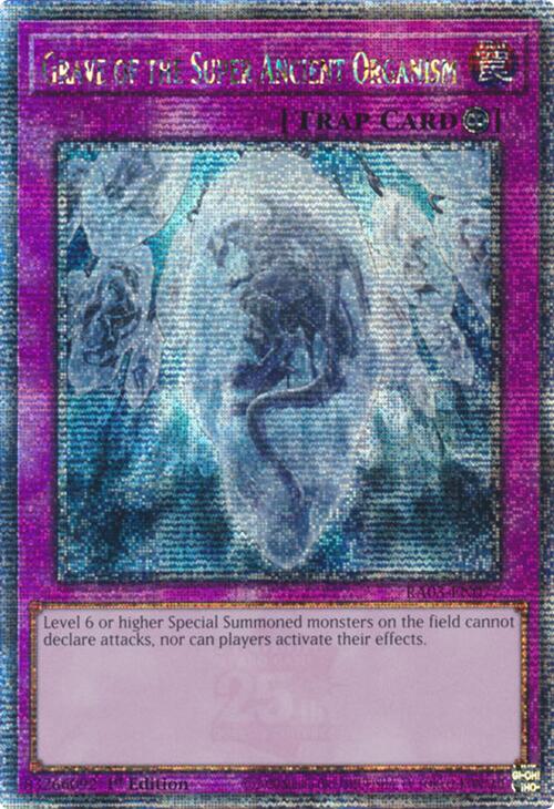 Grave of the Super Ancient Organism (Quarter Century Secret Rare) [RA03-EN077] Quarter Century Secret Rare | Exor Games Truro