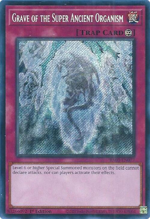Grave of the Super Ancient Organism (Secret Rare) [RA03-EN077] Secret Rare | Exor Games Truro