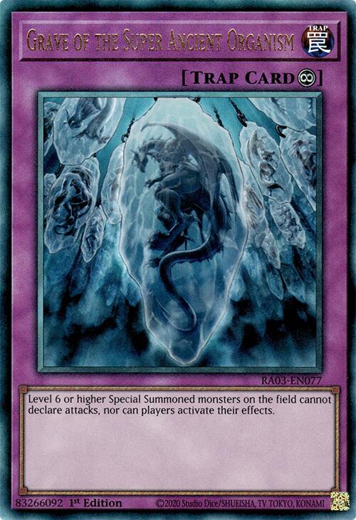 Grave of the Super Ancient Organism (UTR) [RA03-EN077] Prismatic Ultimate Rare | Exor Games Truro
