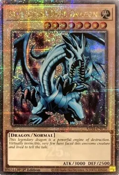 Blue-Eyes White Dragon (Quarter Century Secret Rare) [RA03-EN079] Quarter Century Secret Rare | Exor Games Truro