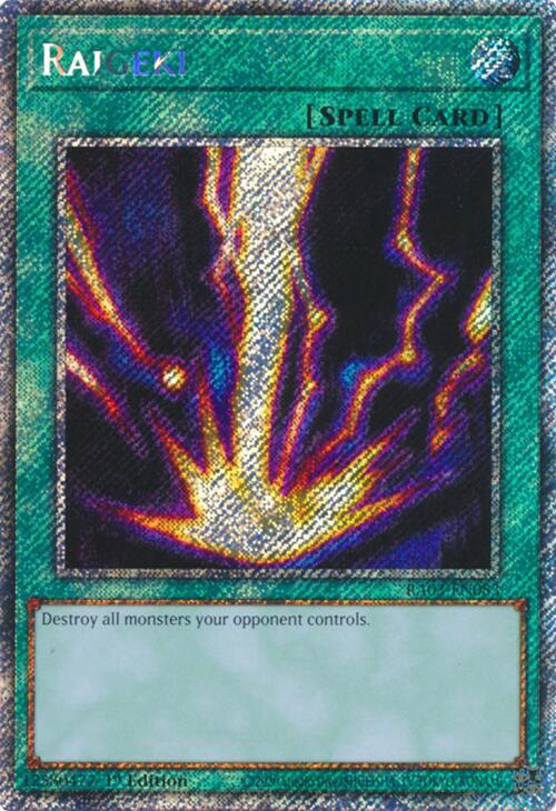 Raigeki (Platinum Secret Rare) [RA03-EN083] Platinum Secret Rare | Exor Games Truro