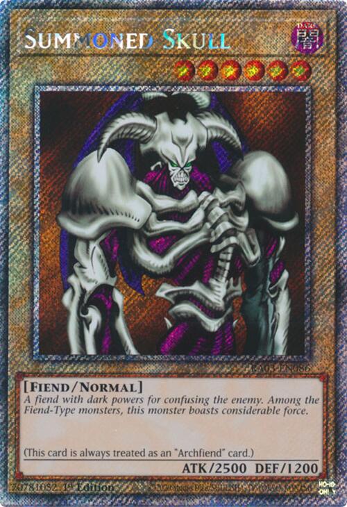 Summoned Skull (Platinum Secret Rare) [RA03-EN086] Platinum Secret Rare | Exor Games Truro
