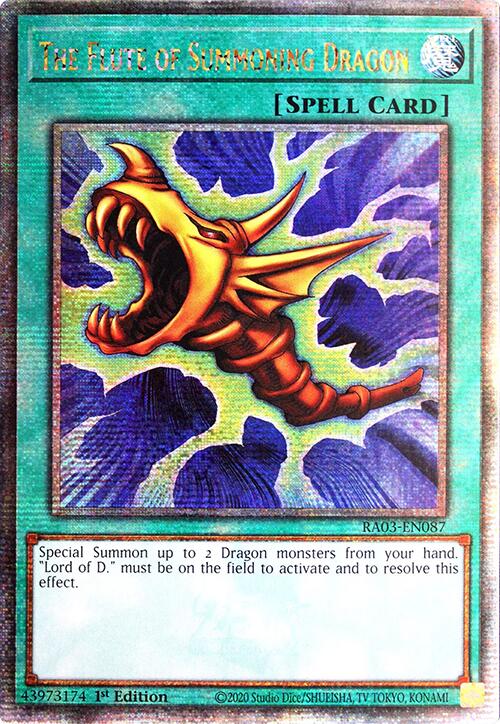 The Flute of Summoning Dragon (Quarter Century Secret Rare) [RA03-EN087] Quarter Century Secret Rare | Exor Games Truro
